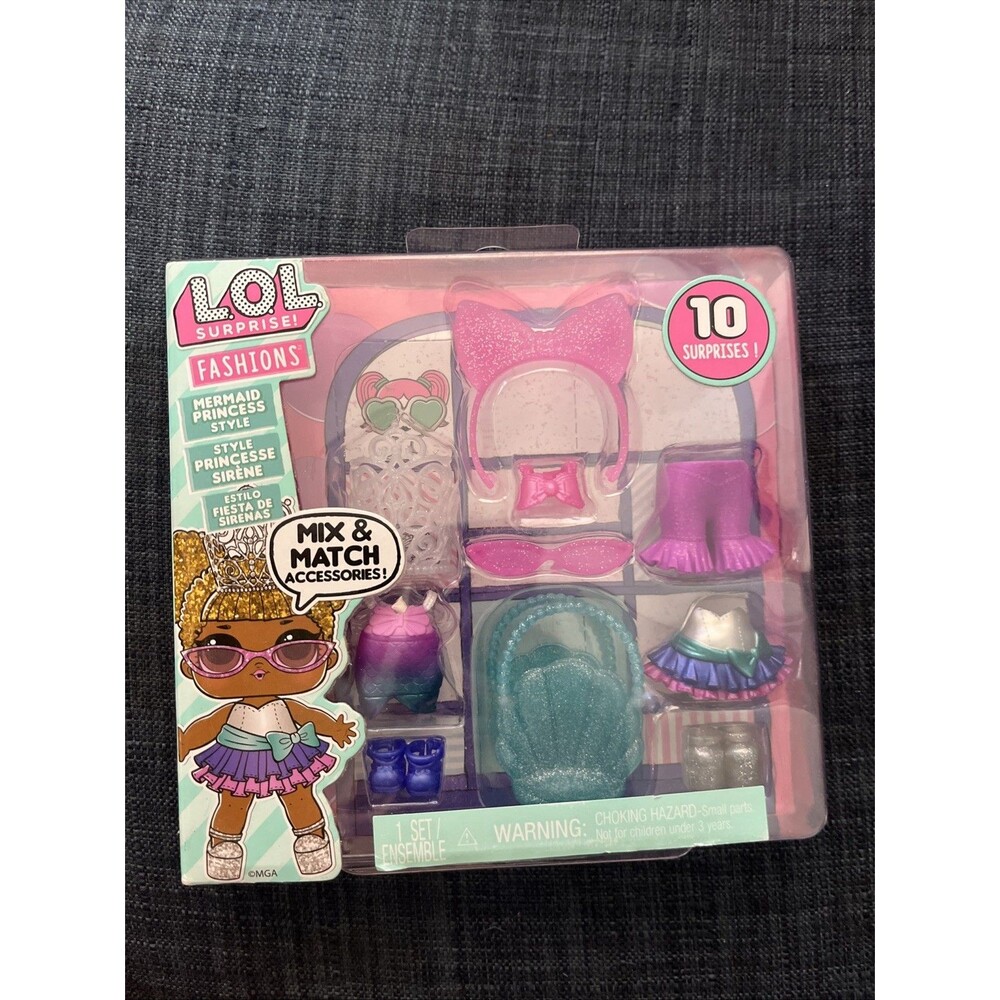 New LOL Surprise Fashions Pack Mermaid Princess  Style Doll Accessories NIB